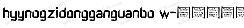 hyynogzidongganguanbo w字体转换